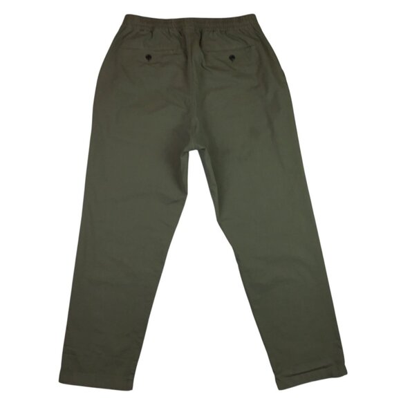 Form & Thread Mens 34 Organic Cotton Olive Elastic Waist Pants Portugal - Picture 5 of 10